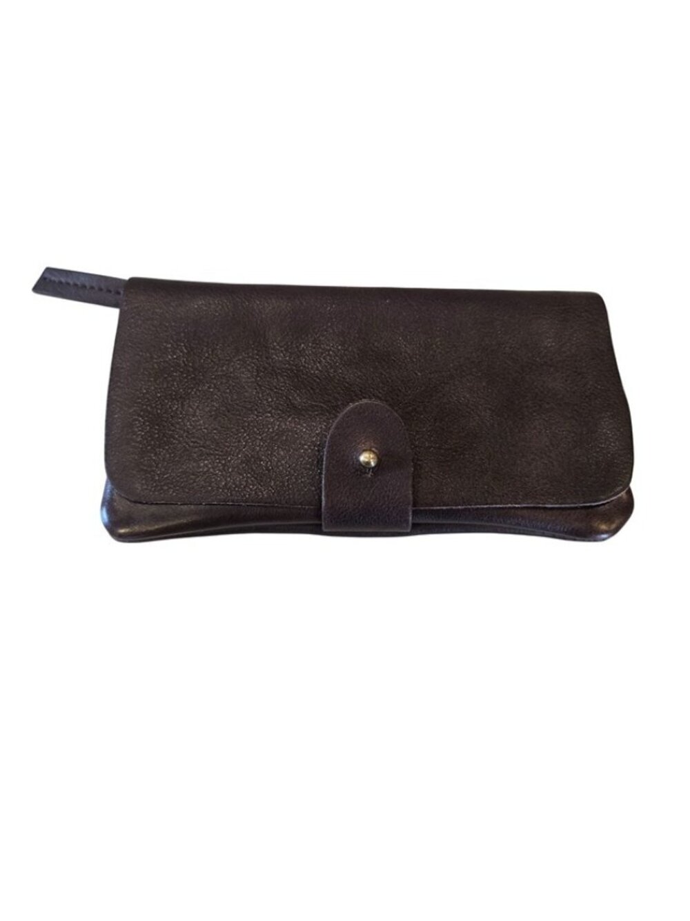 Free People Pulito Dark Brown Leather Wallet Card holder